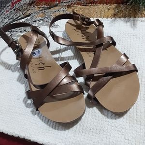 New blowfish copper bronze color sandals